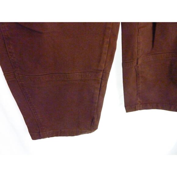 Everlane Brown Denim Jeans Pants 14 Barrel Utility Cropped - Picture 2 of 7